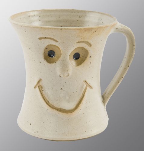 Schmunzel-Comic-Keramik-Creme